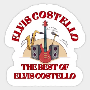 Elvis costello T shirt Sticker